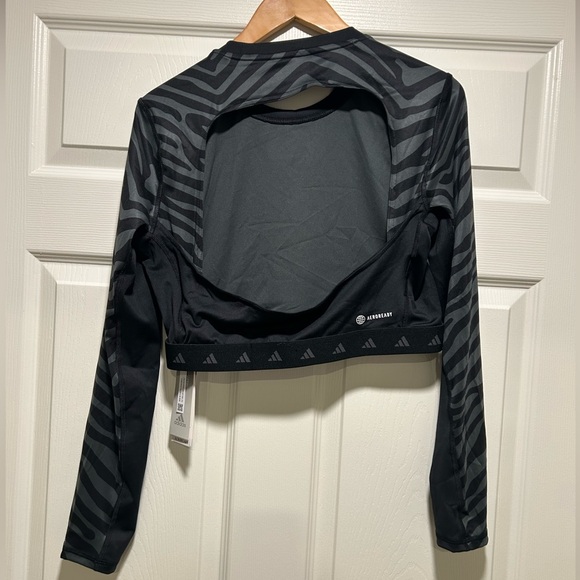 Adidas Hyperglam Long Sleeve Shirt Sz L - Picture 5 of 6